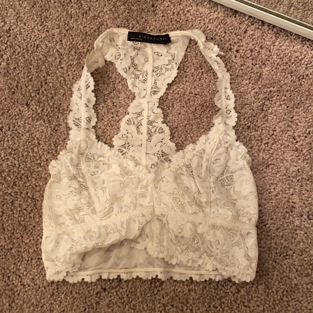 White bralette